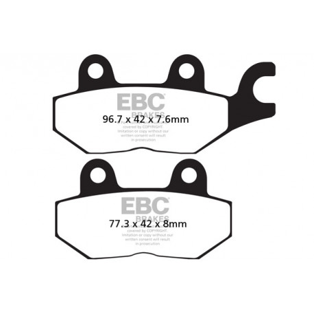 Спирачни дискове EBC Мото EBC Спирачни накладки Sintered FA215HH | race-shop.bg