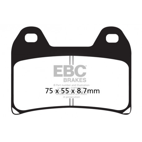 Спирачни дискове EBC Мото EBC Спирачни накладки EPFA EPFA244HH | race-shop.bg