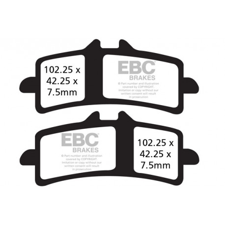 Спирачни дискове EBC Мото EBC Спирачни накладки EPFA Extreme Pro Sintered EPFA447HH | race-shop.bg