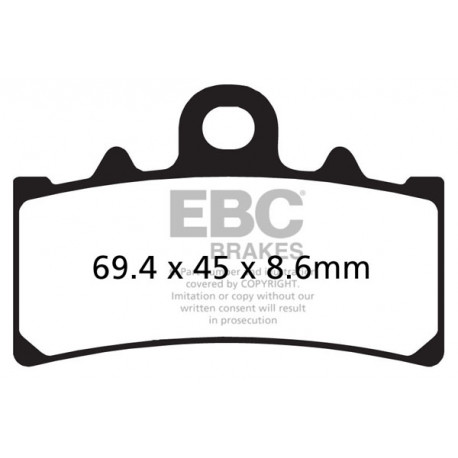 Спирачни дискове EBC Мото EBC Спирачни накладки EPFA Extreme Pro Sintered EPFA606HH | race-shop.bg