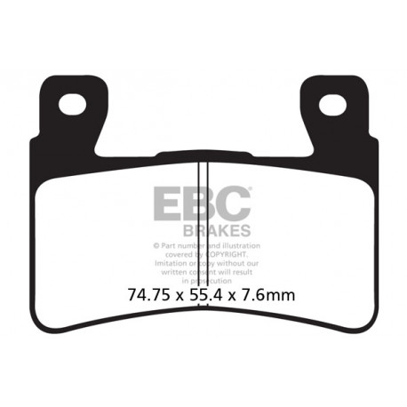 Спирачни дискове EBC Мото EBC Спирачни накладки EPFA Extreme Pro Sintered EPFA296HH | race-shop.bg