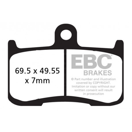 Спирачни дискове EBC Мото EBC Спирачни накладки EPFA EPFA435/4HH | race-shop.bg