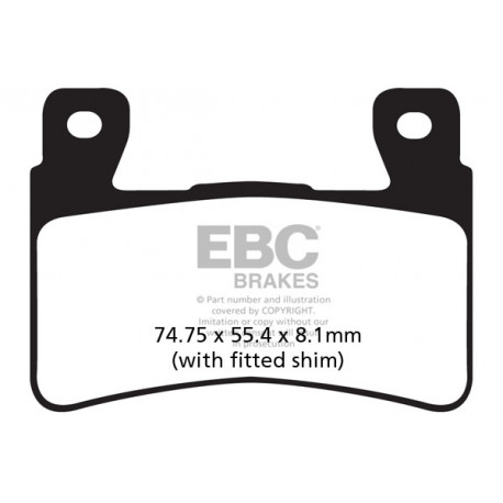 Спирачни дискове EBC Мото EBC Спирачни накладки EPFA EPFA265HH | race-shop.bg