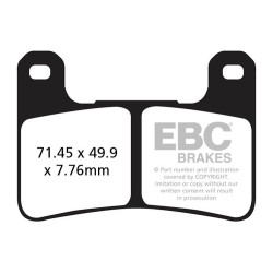 EBC Спирачни накладки EPFA Extreme Pro Sintered EPFA379HH