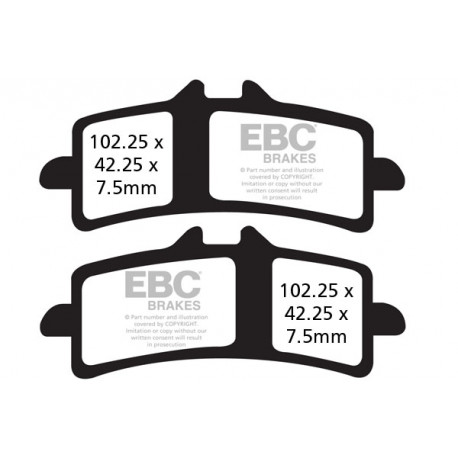 Спирачни дискове EBC Мото EBC Спирачни накладки GPFA GPFAX447HH | race-shop.bg