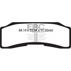 EBC Спирачни накладки GPFA GPFAX646HH