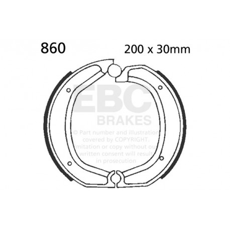 Спирачни дискове EBC Мото EBC Задни Спирачни накладки Organic 805 | race-shop.bg