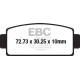 Спирачни дискове EBC Мото EBC Спирачни накладки Carbon TT FA651TT | race-shop.bg