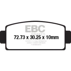 EBC Спирачни накладки Carbon TT FA651TT