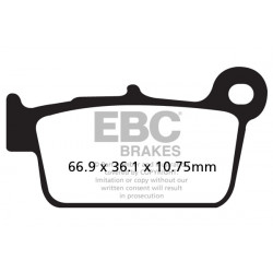 EBC Спирачни накладки Organic FA367TT