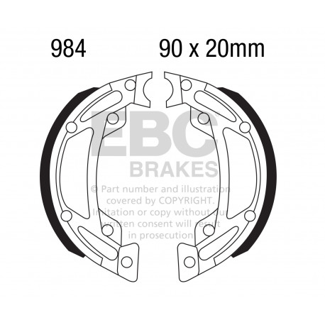 Спирачни дискове EBC Мото EBC Задни Спирачни накладки Organic 805 | race-shop.bg