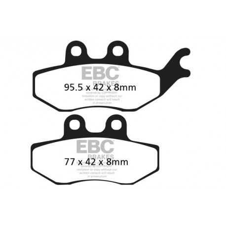Спирачни дискове EBC Мото EBC Спирачни накладки SFA Scooter Organic SFA374 | race-shop.bg