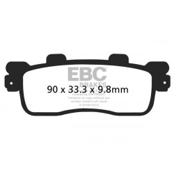 EBC Спирачни накладки Organic SFA498