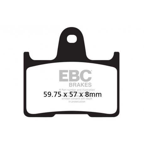 Спирачни дискове EBC Мото EBC Спирачни накладки Organic FA254 | race-shop.bg