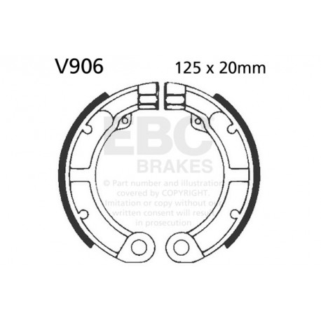 Спирачни дискове EBC Мото EBC Спирачни челюсти Organic V906 | race-shop.bg