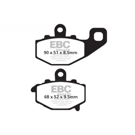 Спирачни дискове EBC Мото EBC Спирачни накладки Organic FA FA192 | race-shop.bg