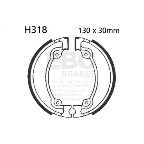 Спирачни дискове EBC Мото EBC Спирачни челюсти Organic H318 | race-shop.bg