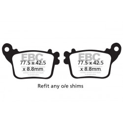 EBC Спирачни накладки Organic FA436