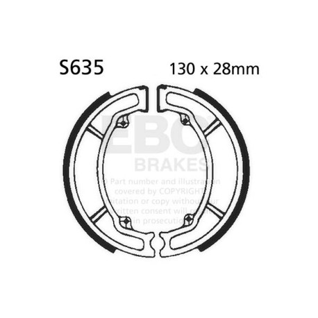 Спирачни дискове EBC Мото EBC Спирачни челюсти Plain S635 | race-shop.bg