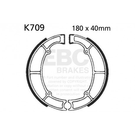 Спирачни дискове EBC Мото EBC Спирачни челюсти Organic K709 | race-shop.bg