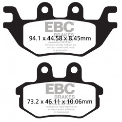 EBC Спирачни накладки Carbon TT FA686TT