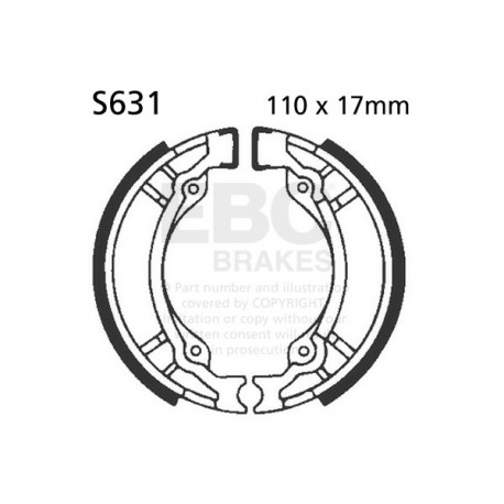 Спирачни дискове EBC Мото EBC Спирачни челюсти Plain S631 | race-shop.bg