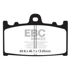 EBC Спирачни накладки Carbon TT FA366TT