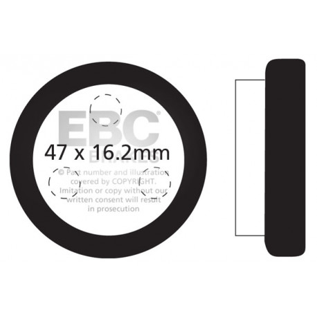 Спирачни дискове EBC Мото EBC Спирачни накладки Organic FA021 | race-shop.bg
