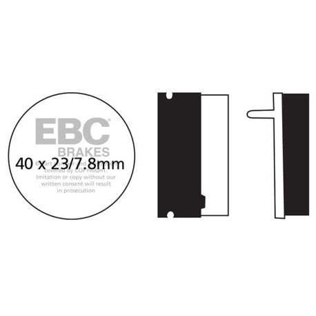 Спирачни дискове EBC Мото EBC Спирачни накладки Organic FA FA155 | race-shop.bg