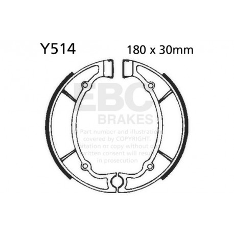 Спирачни дискове EBC Мото EBC Спирачни челюсти Organic Y514 | race-shop.bg