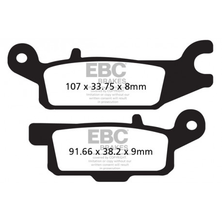 Спирачни дискове EBC Мото EBC Спирачни накладки Organic FA445TT | race-shop.bg