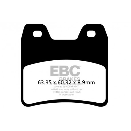 Спирачни дискове EBC Мото EBC Спирачни накладки Organic FA348 | race-shop.bg