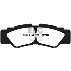 EBC Спирачни накладки Organic FA677TT