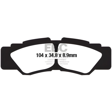 Спирачни дискове EBC Мото EBC Спирачни накладки Carbon TT FA677TT | race-shop.bg