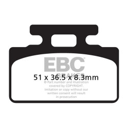 EBC Спирачни накладки Organic FA FA151