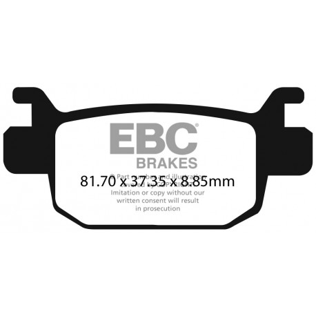 Спирачни дискове EBC Мото EBC Спирачни накладки Organic FA698 | race-shop.bg