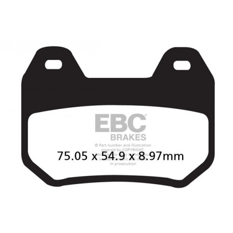 Спирачни дискове EBC Мото EBC Спирачни накладки Organic FA304 | race-shop.bg