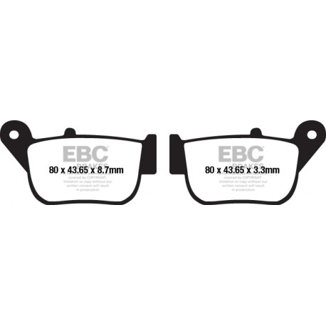 Спирачни дискове EBC Мото EBC Спирачни накладки Organic SFA678 | race-shop.bg