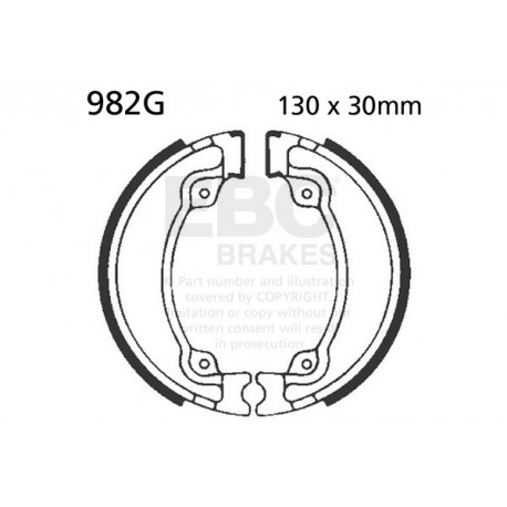Спирачни дискове EBC Мото EBC Спирачни челюсти Grooved 982G | race-shop.bg