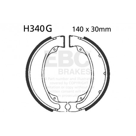 Спирачни дискове EBC Мото EBC Спирачни челюсти Grooved H340G | race-shop.bg