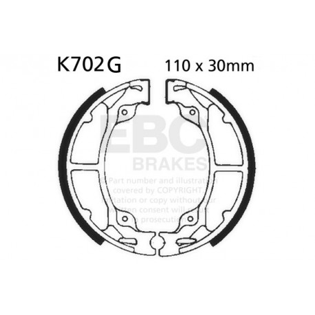 Спирачни дискове EBC Мото EBC Спирачни челюсти Grooved K702G | race-shop.bg