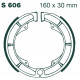Спирачни дискове EBC Мото EBC Спирачни челюсти Grooved S606G | race-shop.bg