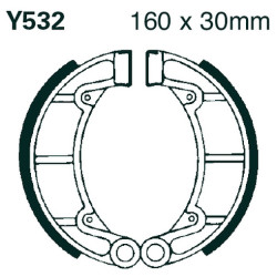 EBC Спирачни челюсти Grooved Y532G
