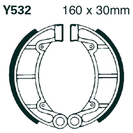 Спирачни дискове EBC Мото EBC Спирачни челюсти Grooved Y532G | race-shop.bg