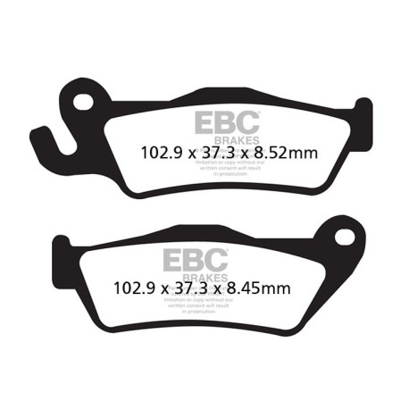 Спирачни дискове EBC Мото EBC Спирачни накладки Double-H Sintered FA438HH | race-shop.bg