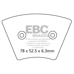 EBC Спирачни накладки Organic FA FA026