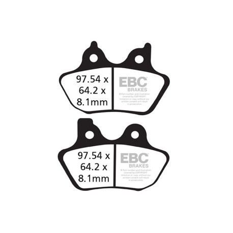 Спирачни дискове EBC Мото EBC Спирачни накладки Organic FA FA400 | race-shop.bg