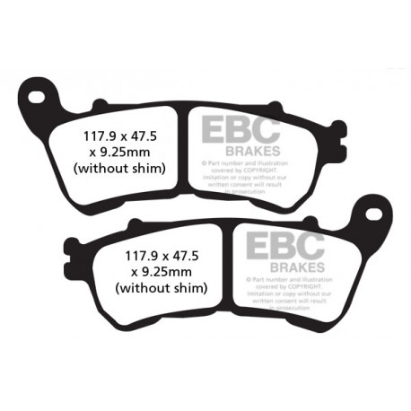 Спирачни дискове EBC Мото EBC Спирачни накладки FA640 | race-shop.bg