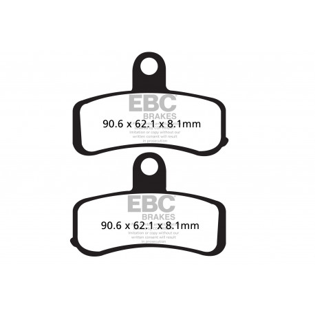 Спирачни дискове EBC Мото EBC Спирачни накладки V Semi-Sintered FA457V | race-shop.bg