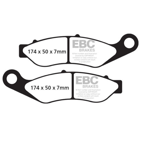 Спирачни дискове EBC Мото EBC Спирачни накладки Double-H Sintered FA638HH | race-shop.bg